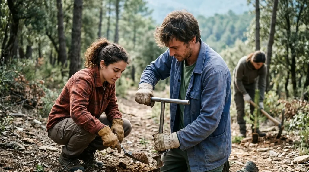 Actividades auxiliares en conservación y mejora de montes