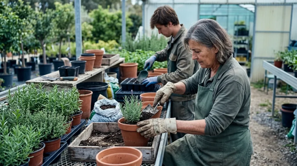 Actividades auxiliares en viveros, jardines y centros de jardinería