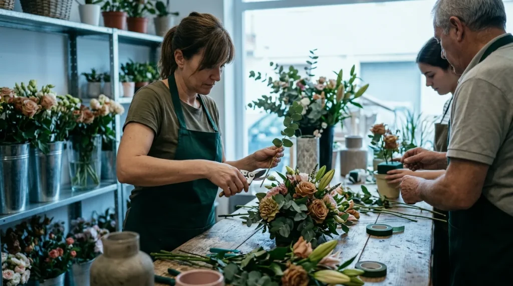 Actividades de floristería