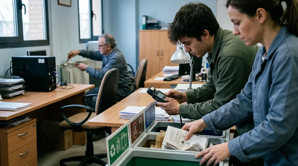 Ahorro energético y reciclaje en oficinas