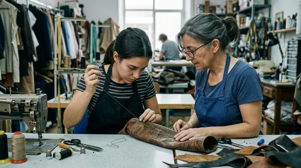 Arreglos y adaptaciones de prendas y artículos en textil y piel