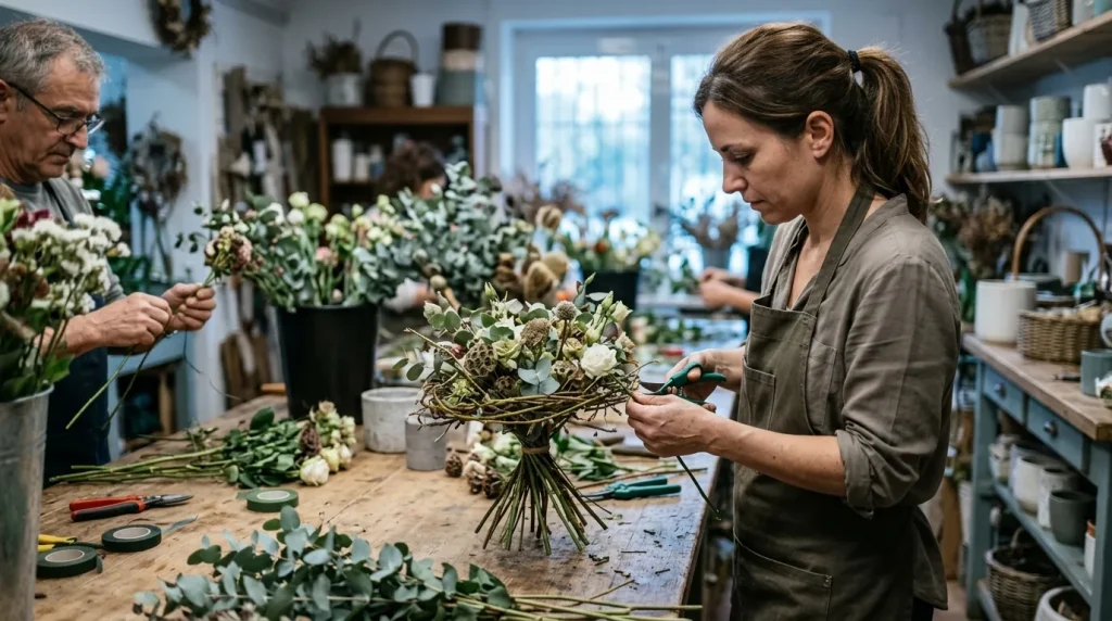 Arte floral y gestión de las actividades de floristería