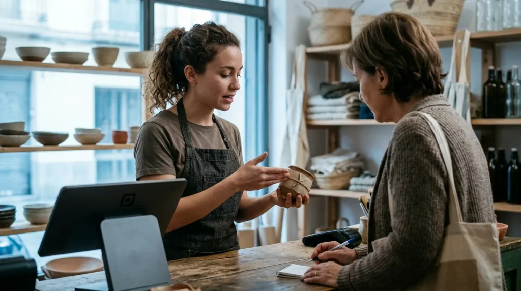 Atención a la clientela del pequeño comercio en lengua extranjera, inglés