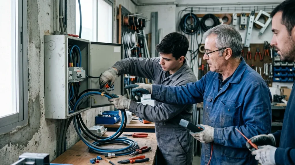 C.15. instalaciones y reparaciones de líneas eléctricas y equipos. formación de reciclaje