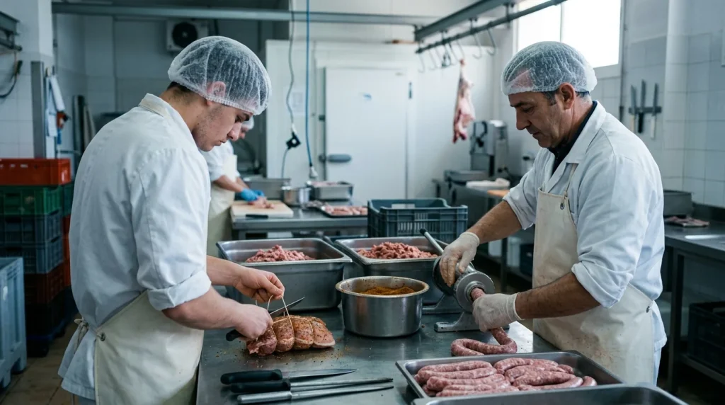 Carnicería y elaboración de productos cárnicos