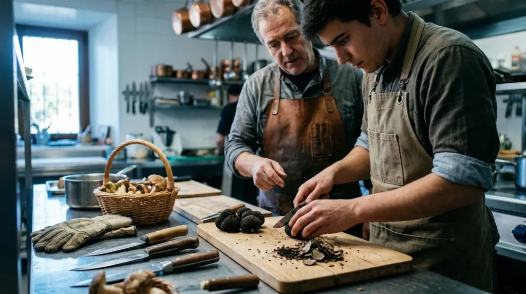 Cocina de caza, setas y trufas