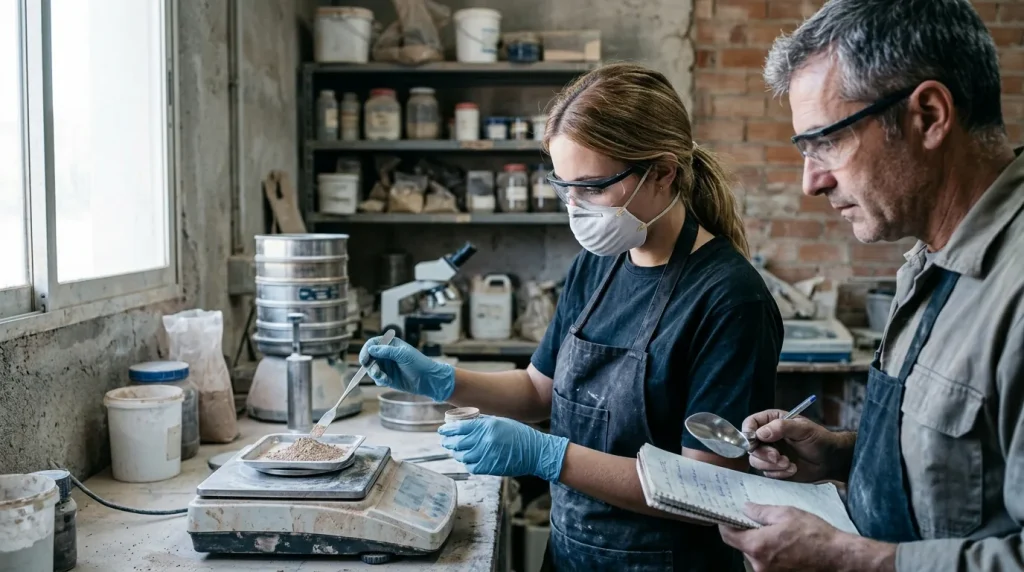 Control de materias primas para cerámica