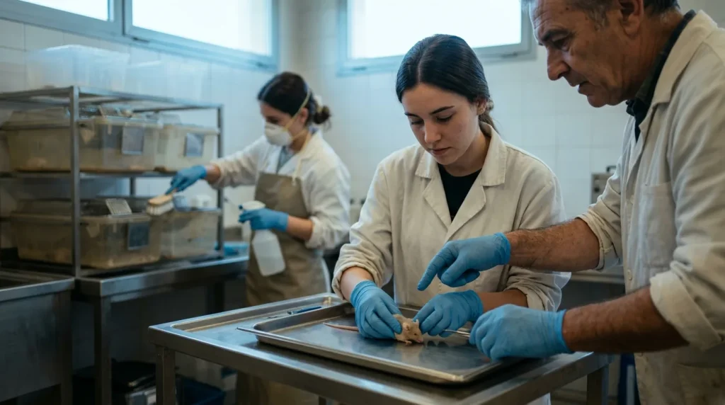 Cuidados y mantenimiento de animales utilizados para investigación y otros fines científicos