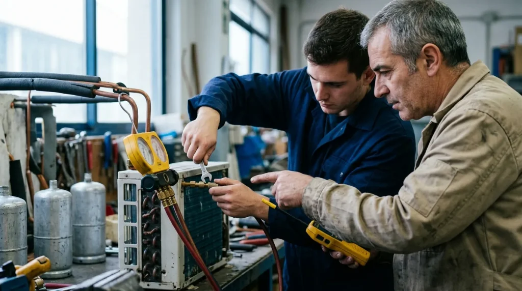 Curso complementario sobre manipulación de equipos con sistemas frigoríficos de carga menor de 3 kg de refrigerantes fluorados