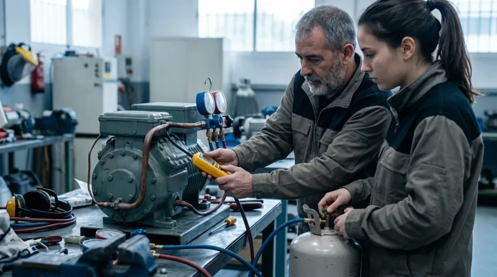 Curso complementario sobre manipulación de equipos con sistemas frigoríficos de cualquier carga de refrigerantes fluorados