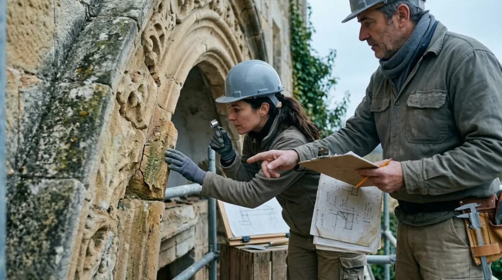 Desarrollo y supervisión de obras de restauración en piedra natural