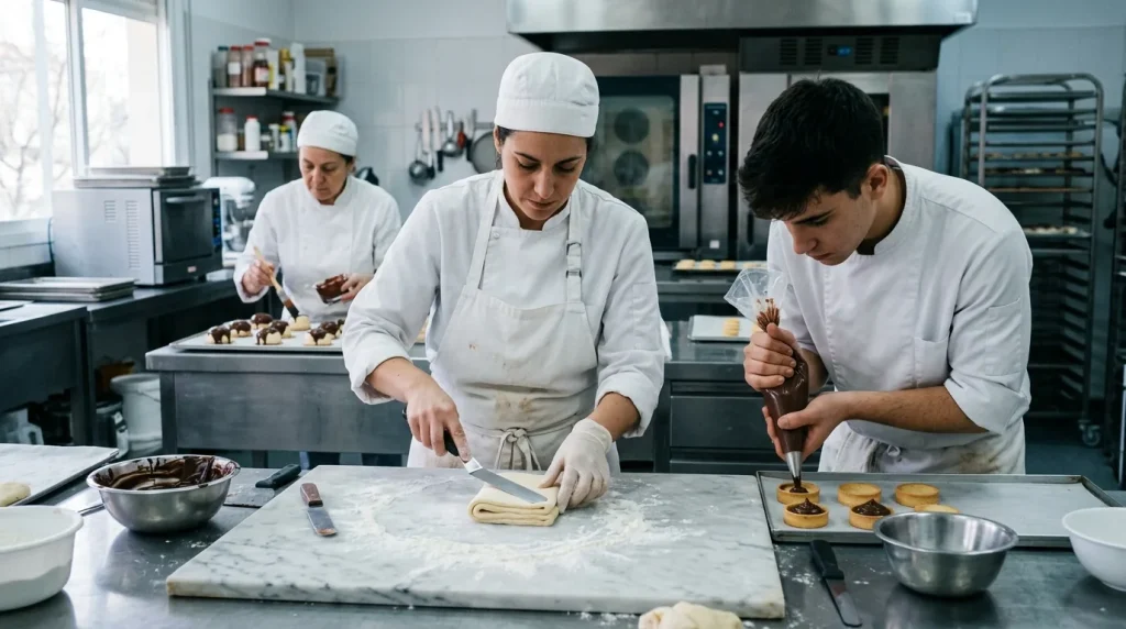 Dirección y producción en pastelería
