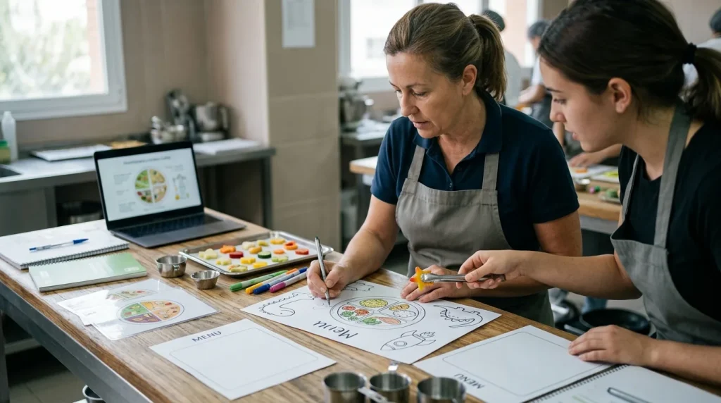 Diseño de menú infantiles