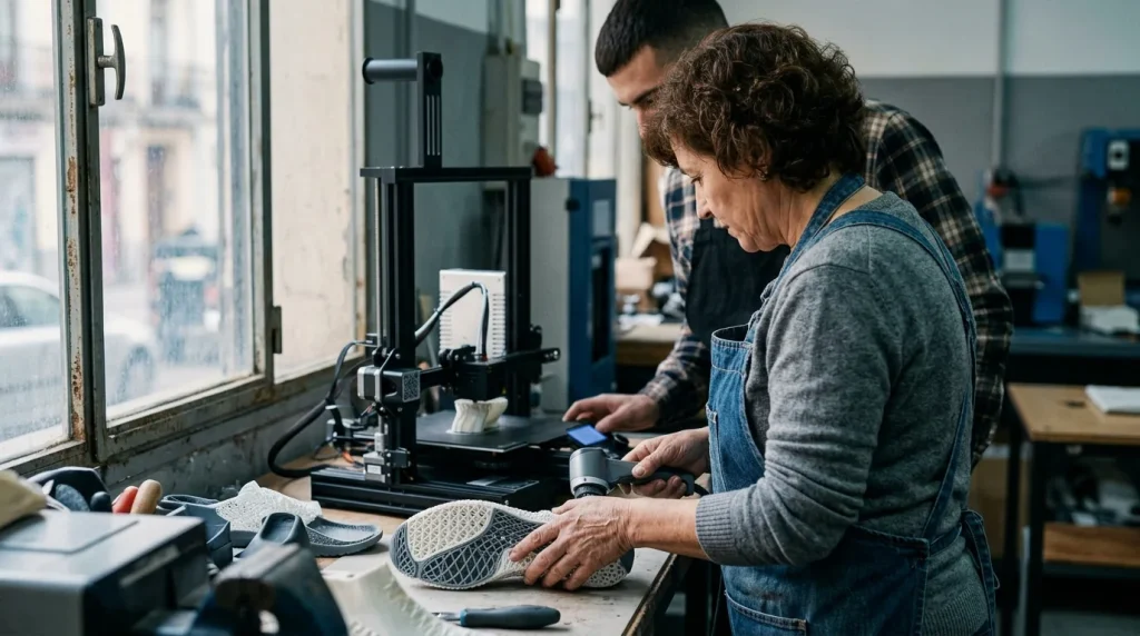 Diseño industrial e impresión en 3D para calzado