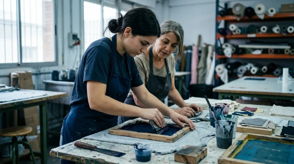 Diseño técnico de estampación textil
