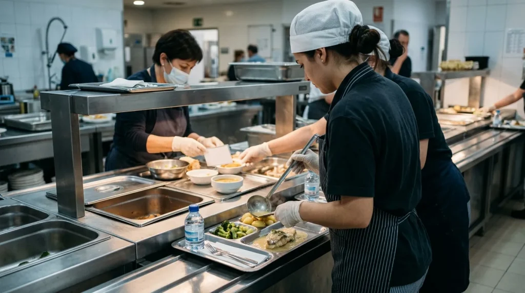 El servicio de comidas en centros sanitarios y sociosanitarios