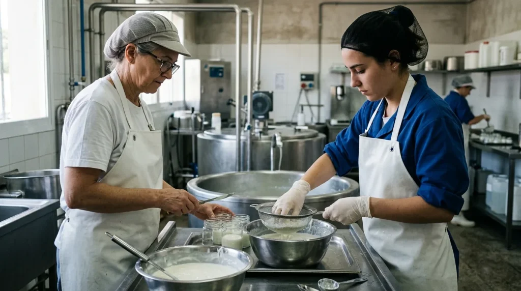 Elaboración de leches de consumo y productos lácteos