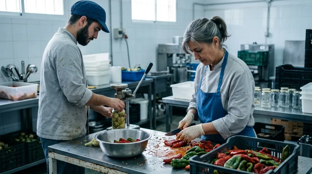 Fabricación de conservas vegetales