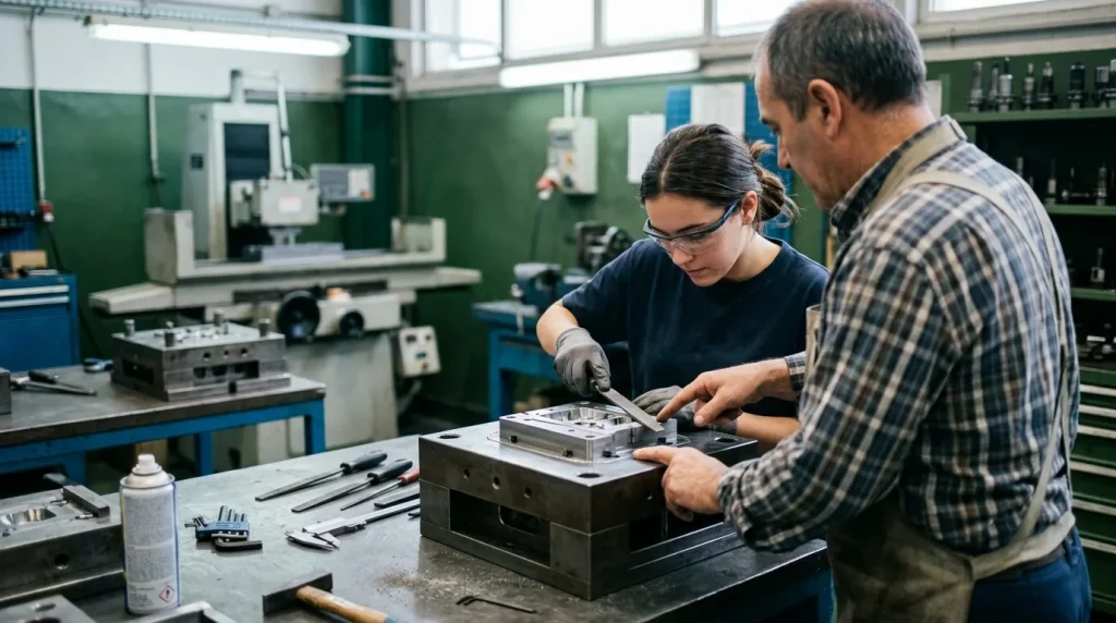 Fabricación de moldes para la producción de piezas poliméricas y de aleaciones ligeras
