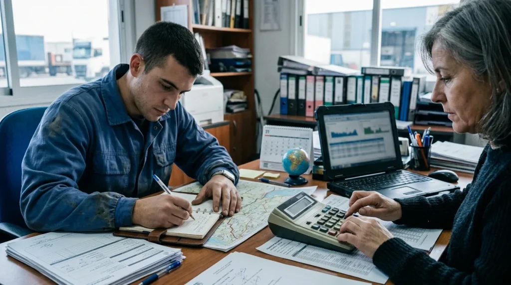 Gestión comercial y financiera del transporte por carretera