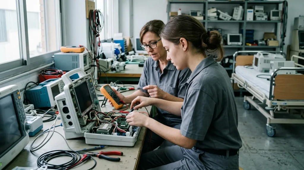 Gestión y supervisión de la instalación y mantenimiento de sistemas de electromedicina