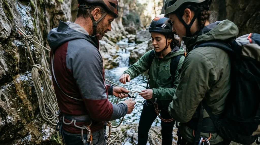 Guía por barrancos secos o acuáticos