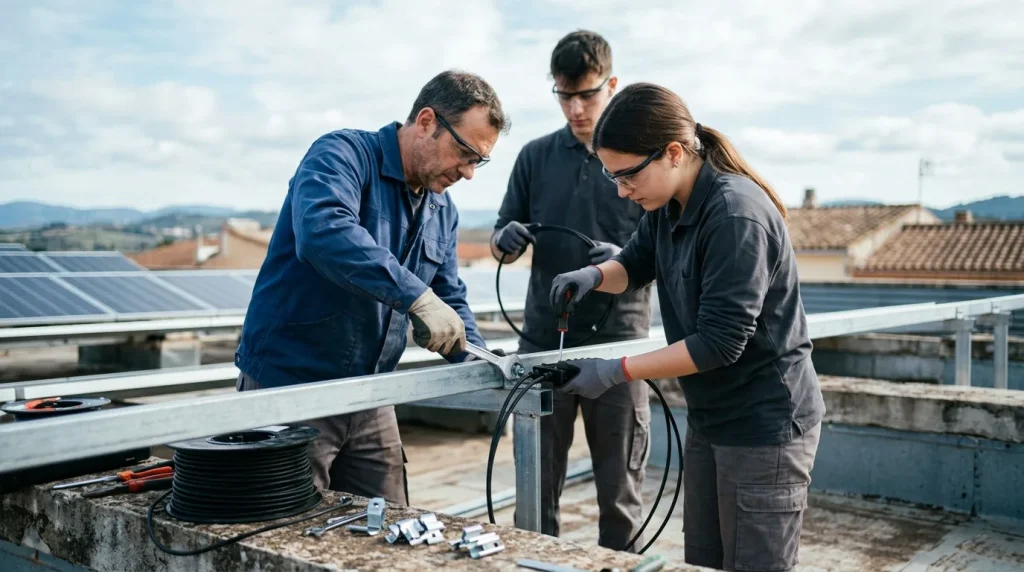 Instalación y mantenimiento de instalaciones de energía solar fotovoltaica