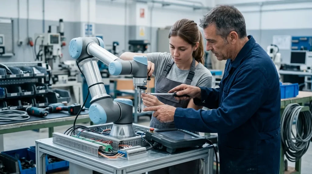 Instalación y mantenimiento de robots colaborativos “cobots”