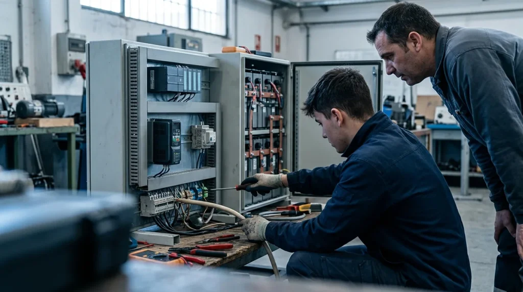 Integración de sistemas de almacenamiento energético en la automatización industrial
