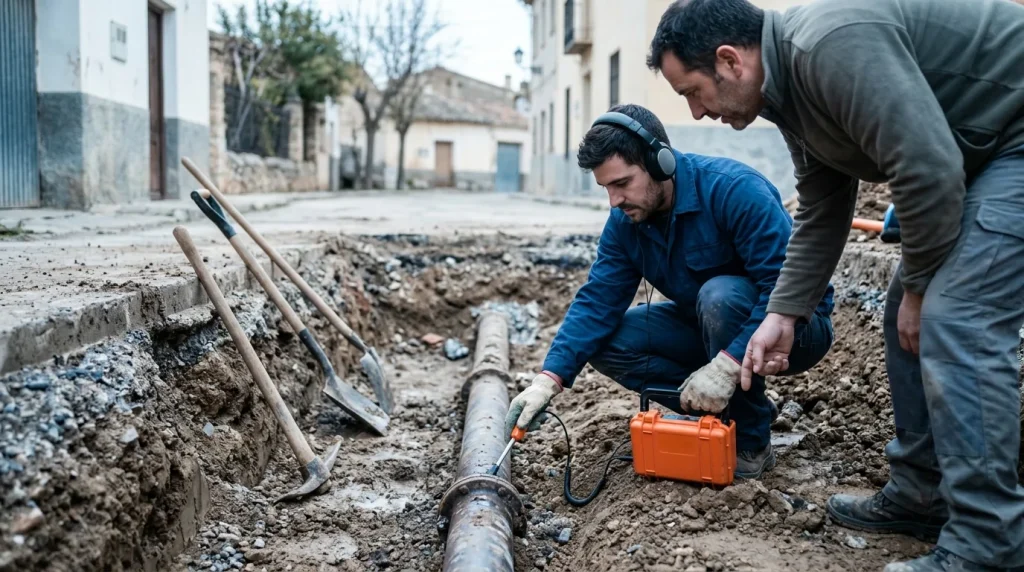 Localización de fugas de agua y sectorización de redes de abastecimiento