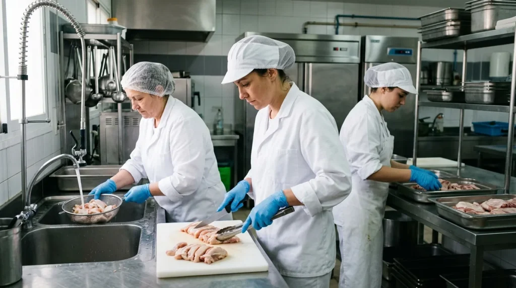Manipulación de alimentos de alto riesgo
