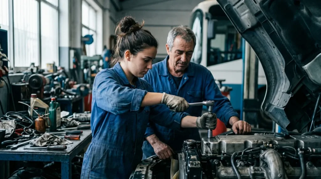 Mantenimiento del motor y sus sistemas auxiliares
