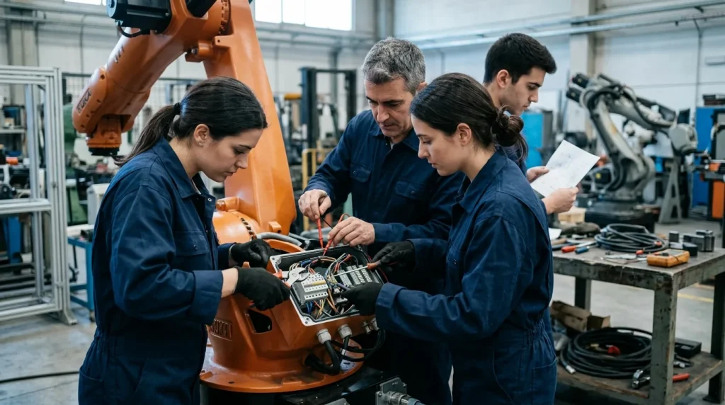 Mantenimiento industrial. Especialización en programación, uso y diagnóstico de robots industriales (KUKA)