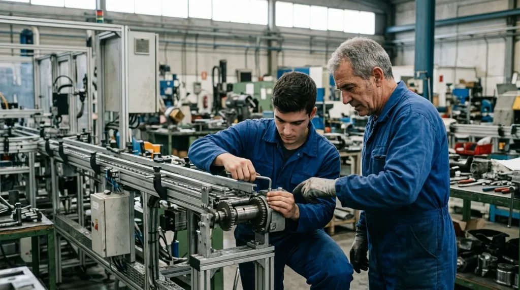 Mantenimiento y montaje mecánico de equipo industrial