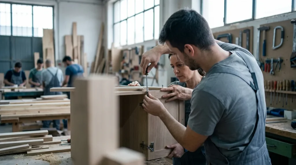 Montaje de muebles y elementos de carpintería