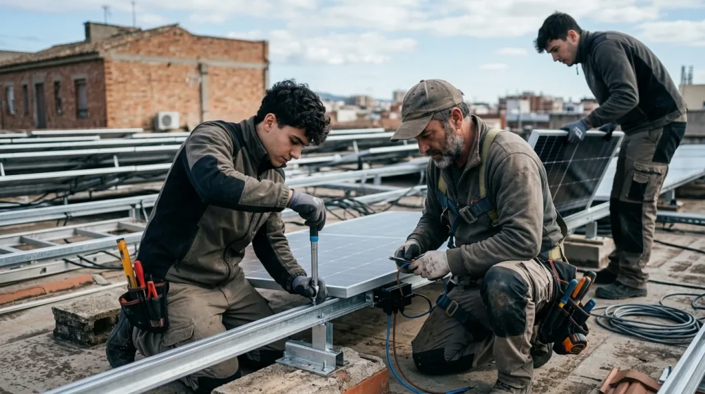 Montaje y mantenimiento de instalaciones solares fotovoltaicas