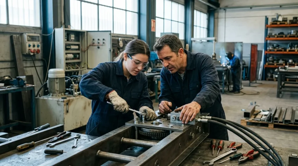 Montaje y puesta en marcha de bienes de equipo y maquinaria industrial