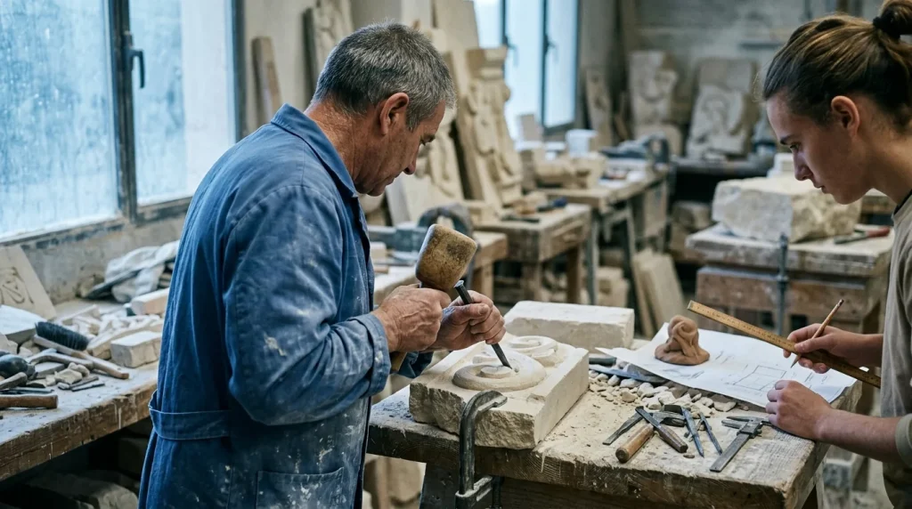 Obras de artesanía y restauración en piedra natural