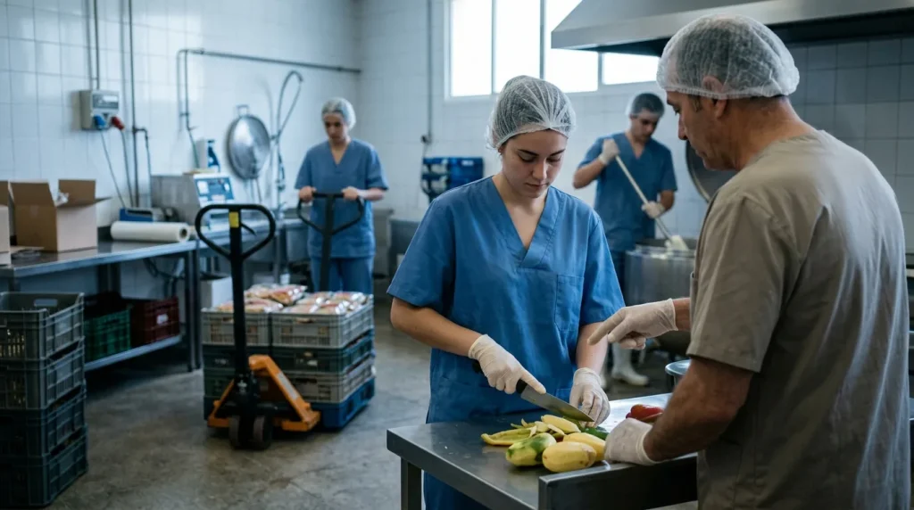Operaciones auxiliares de elaboración en la industria alimentaria