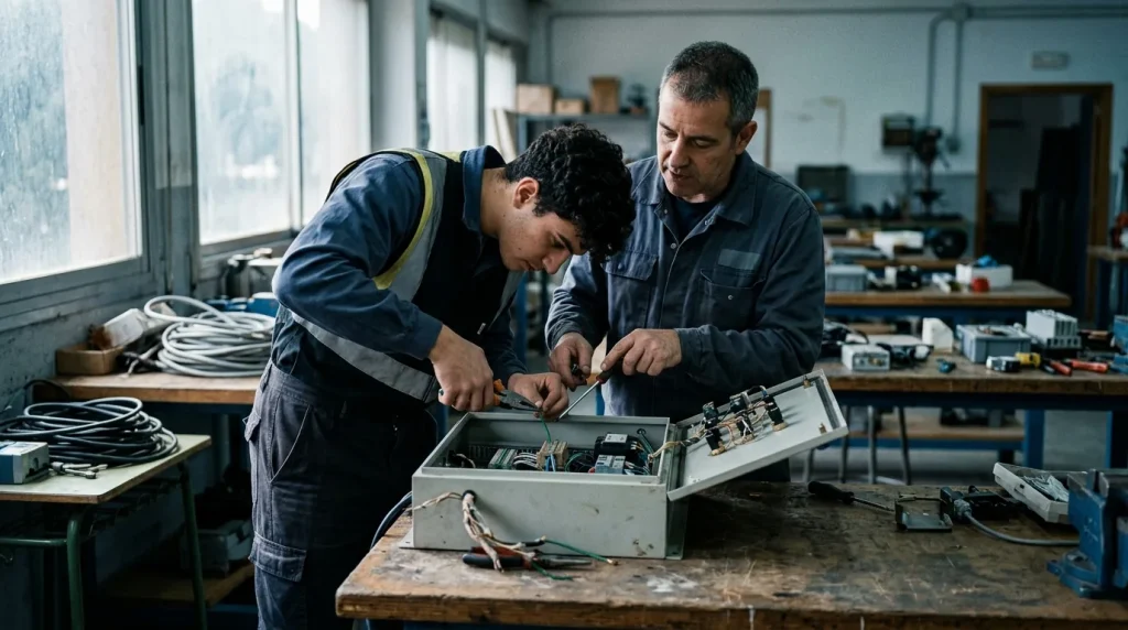 Operaciones auxiliares de montaje y mantenimiento de equipos eléctricos y electrónicos
