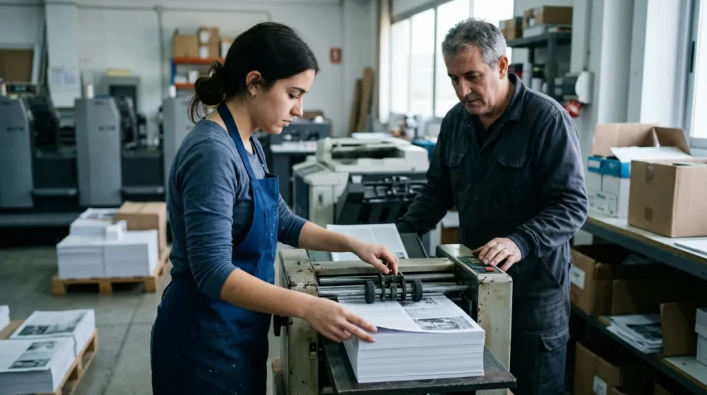 Operaciones auxiliares en industrias gráficas