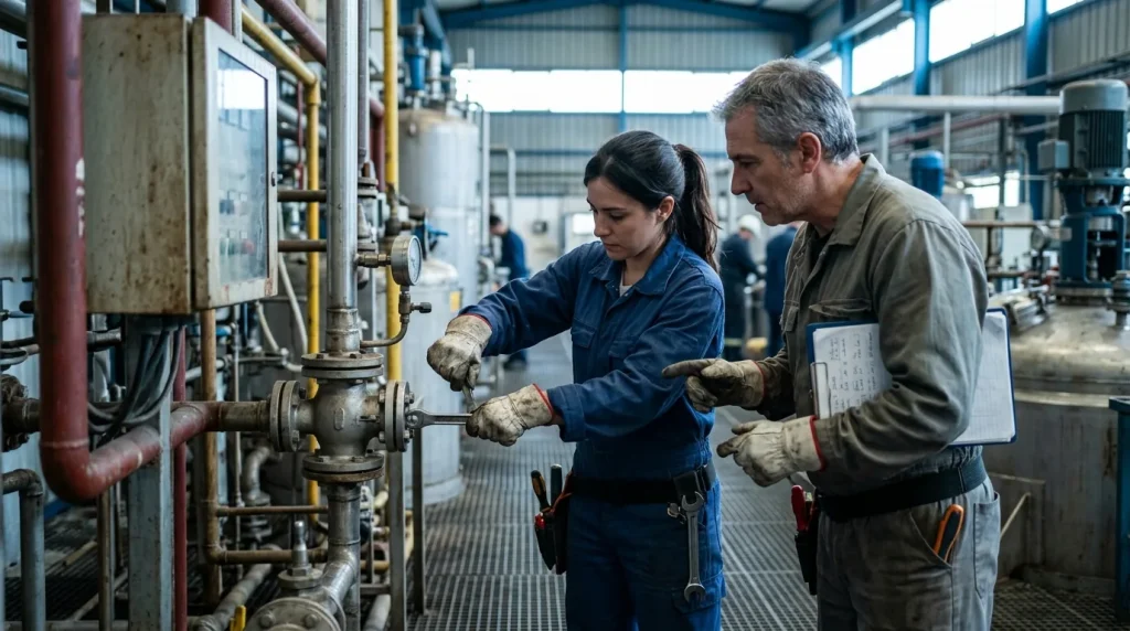 Operaciones básicas en planta química
