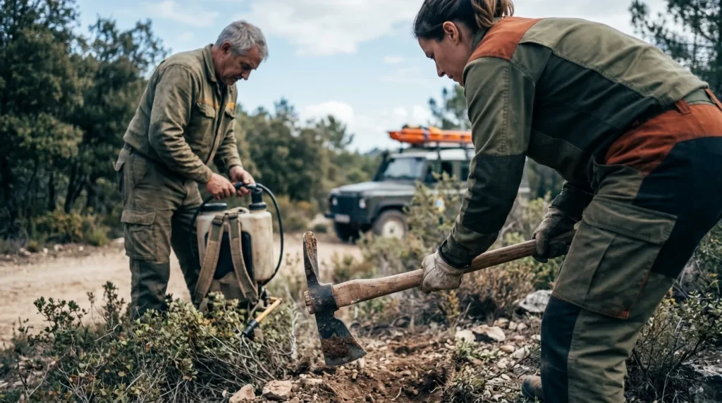 Operaciones de vigilancia y extinción de incendios forestales y apoyo a contingencias en el medio natural y rural