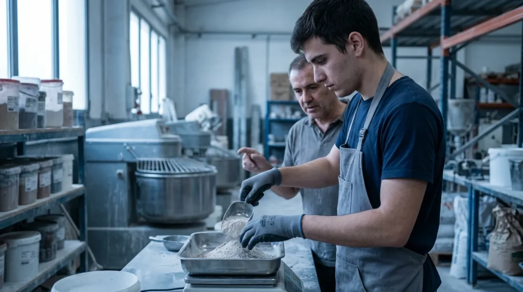 Organización de la fabricación de fritas, esmaltes y pigmentos cerámicos