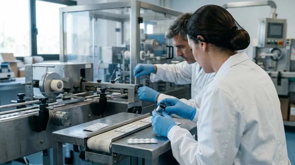 Organización y control del acondicionado de productos farmacéuticos y afines