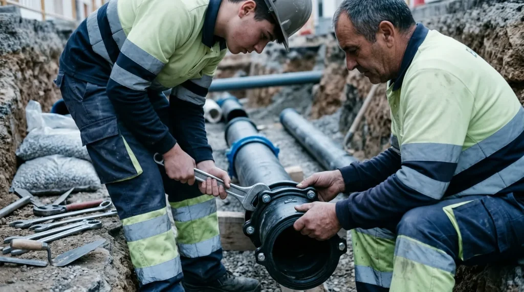 Organización y control del montaje y mantenimiento de redes e instalaciones de agua y saneamiento
