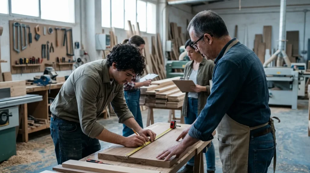 Organización y gestión de la producción en industrias del mueble y de carpintería