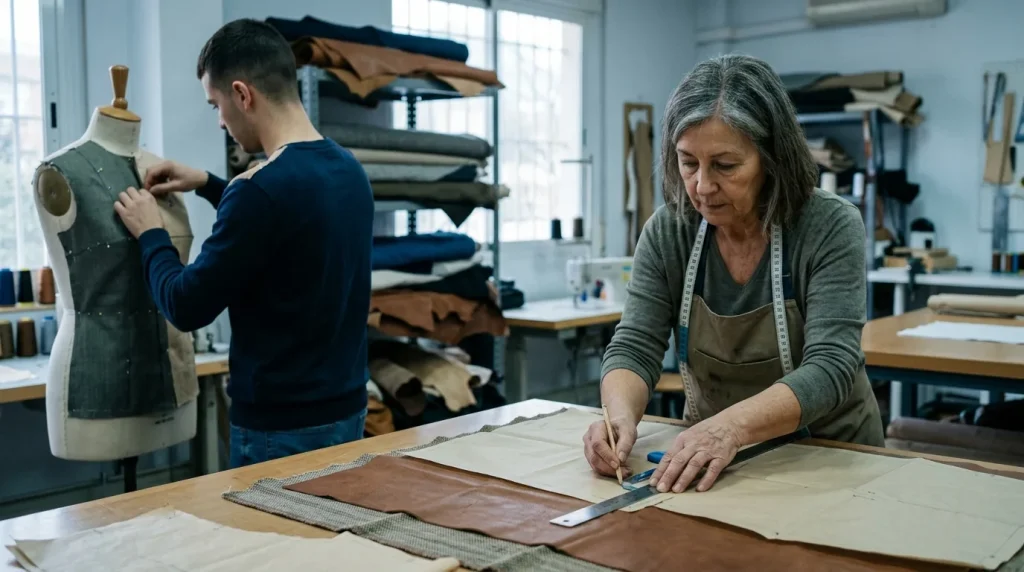 Patronaje de artículos de confección en textil y piel