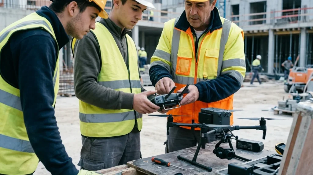 Pilotaje de RPAs profesional en edificación y obra civil (Licencia multirrotor de 0 a 5 Kg MTOW)