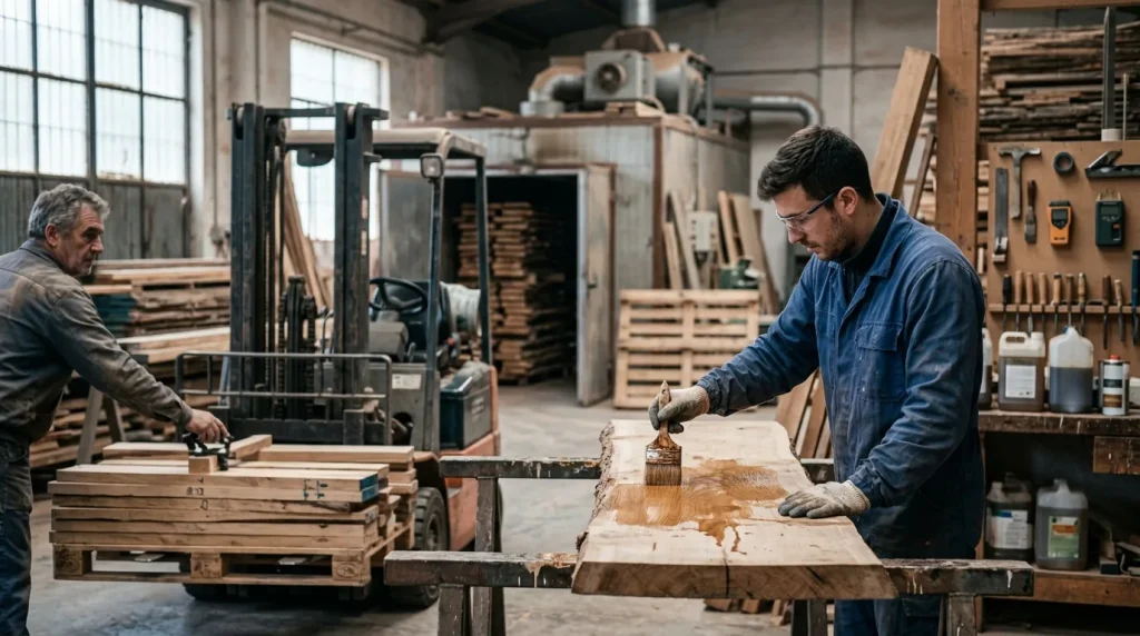 Preparación de la madera